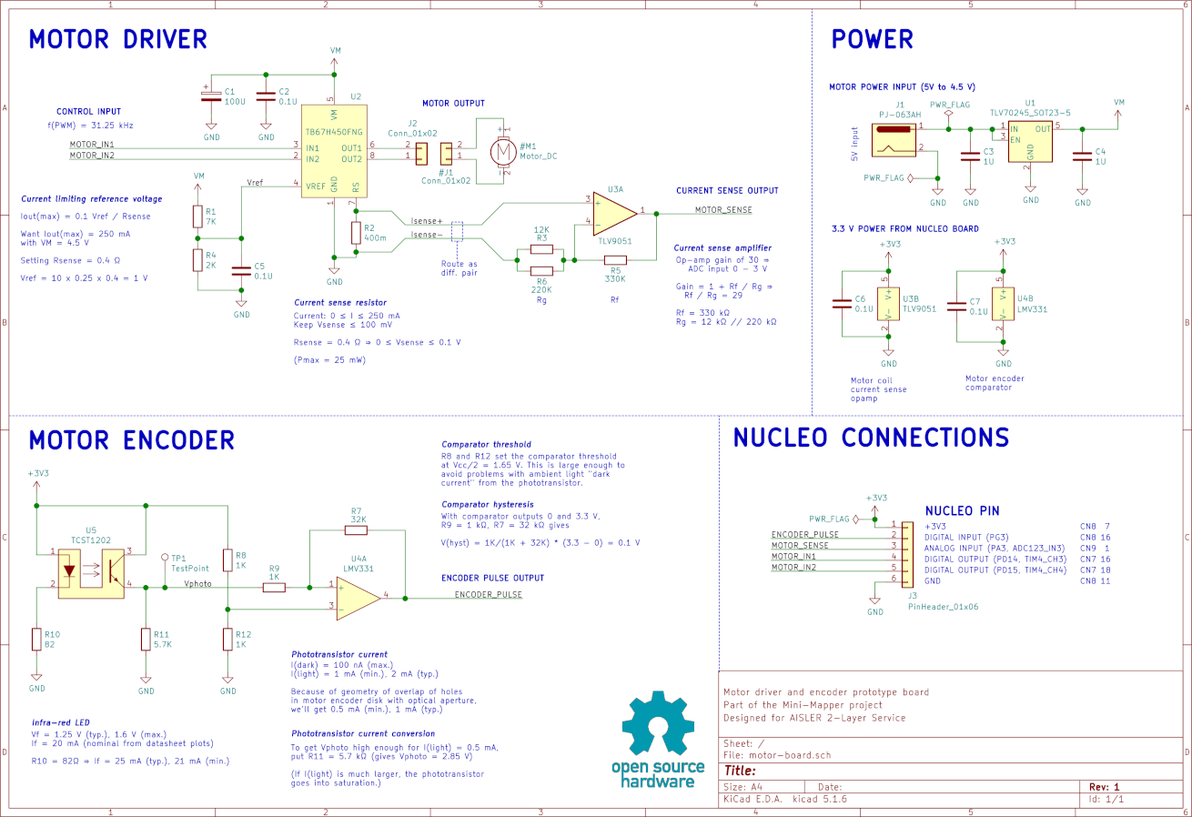 Motor board schematic
